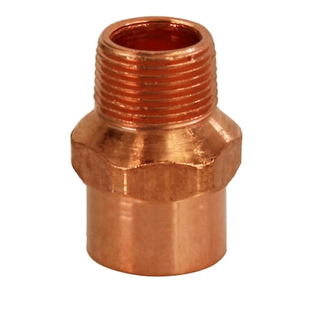 SWTx3/8'' MIP Copper Reducing Male Adapter Fitting 1/2''